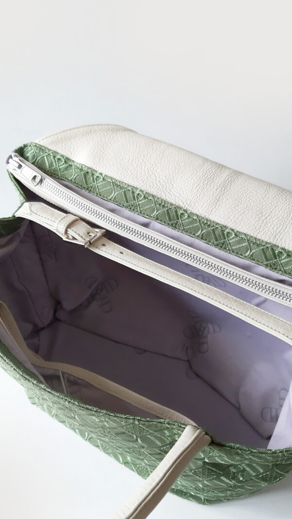 3. Olive green Dinnaro flap bag (1)